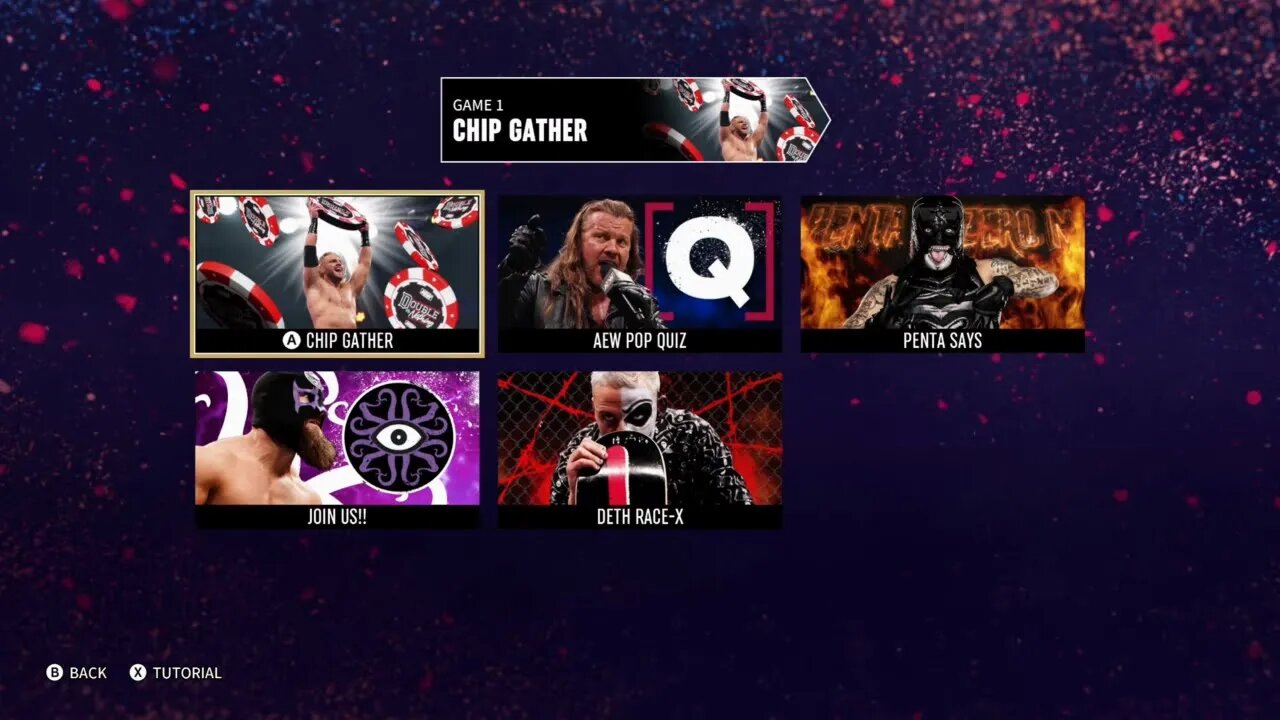 AEW Fight Forever Chip Gather Mini Game