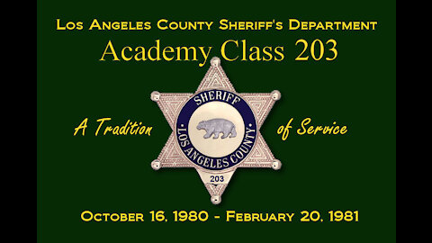 LASD Academy Class 203