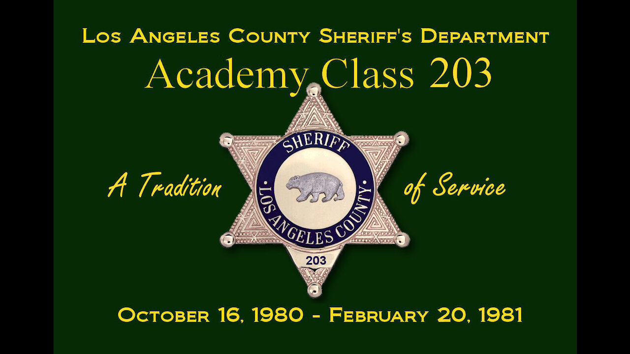 LASD Academy Class 203