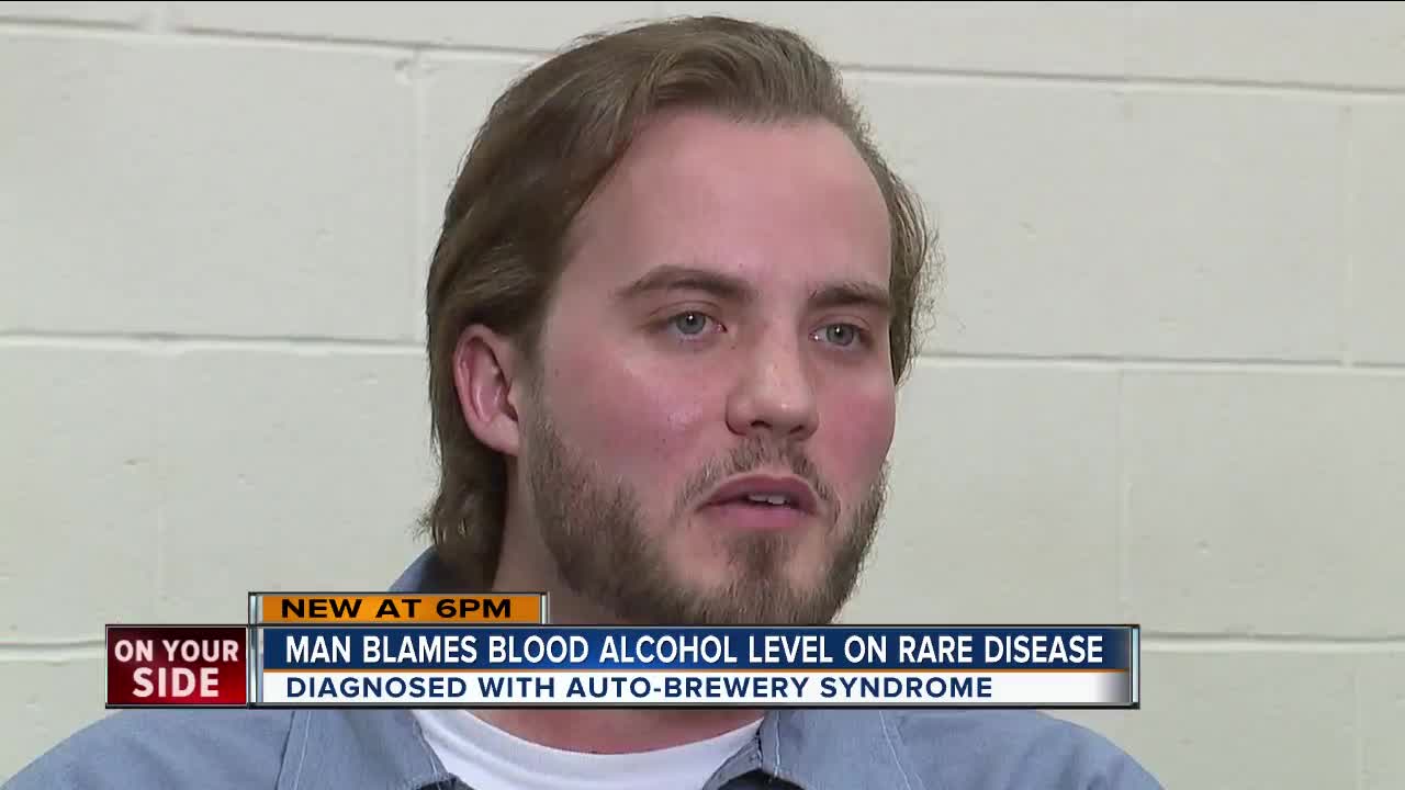 Man blames blood alcohol level on rare disease