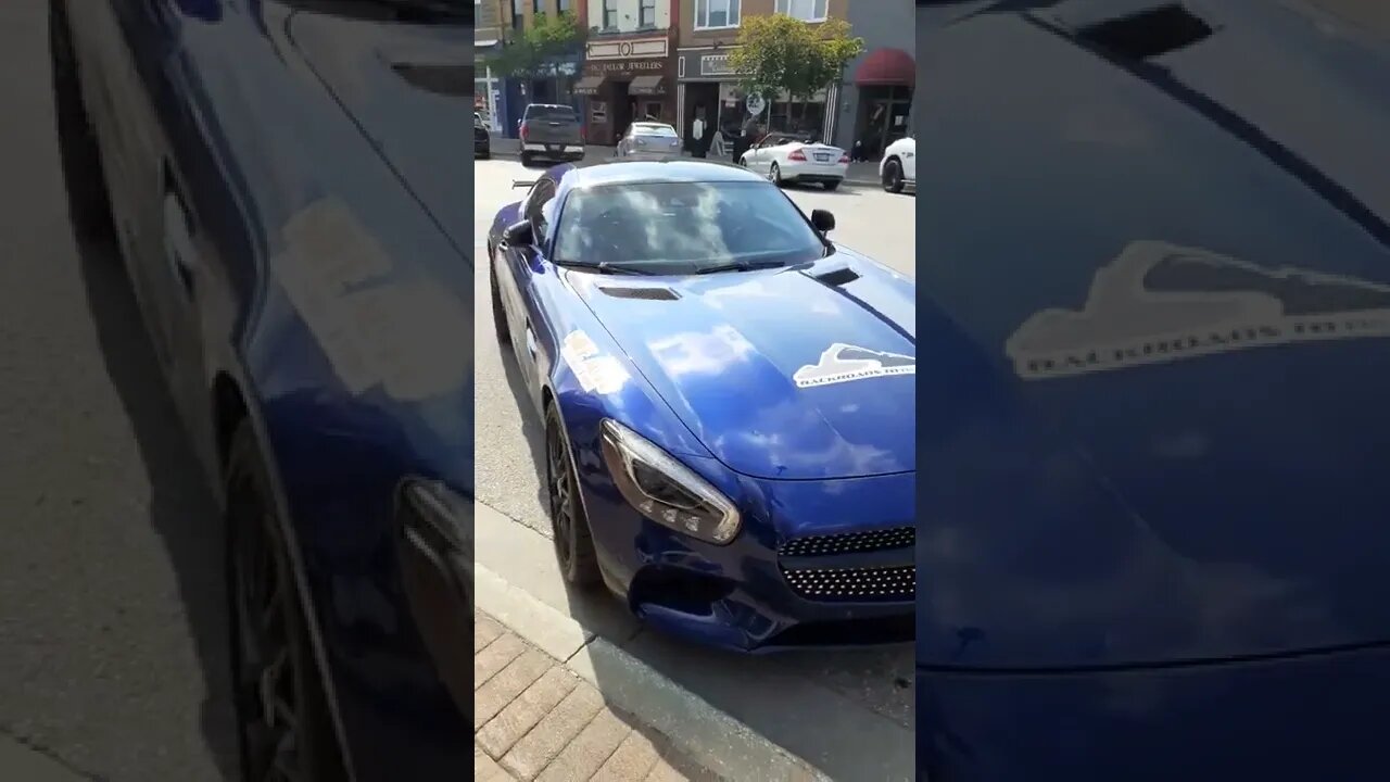 Safe Auto GTS Shortie on street #sfmcollective #shorts #cars #mercedes #gts #amg #collingwood #2022