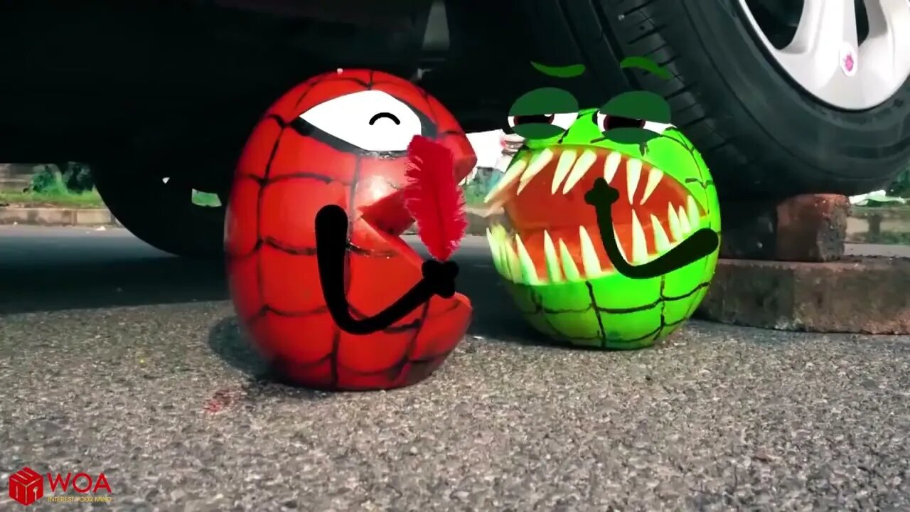 Experiment Car vs Hulk, Watermelon, Coca Cola Crushing Crunchy & Soft Things by Car Woa Doodles