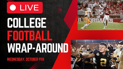 A Week Full of Upsets! | College Football Wrap-Around LIVE | Wednesday, October 9th