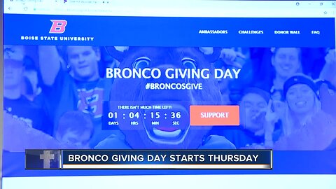 Bronco Giving Day starts Thursday