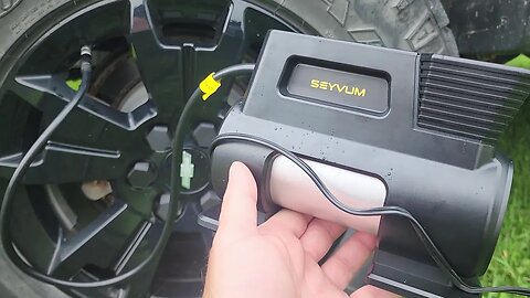 This Seyvum Tire Inflator Comes With All The Accessories!