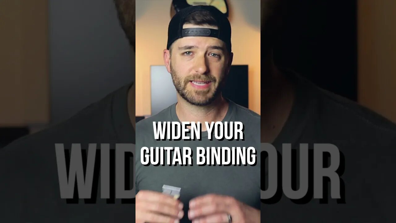 How to Make the Binding of ANY Guitar Wider