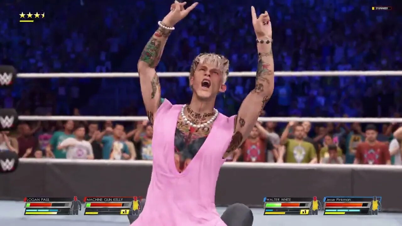 ElectricDarkness (Jessie and Walter) vs Aoxys (Logan Paul and Machine Gun Kelly) Round 2 Match 1!