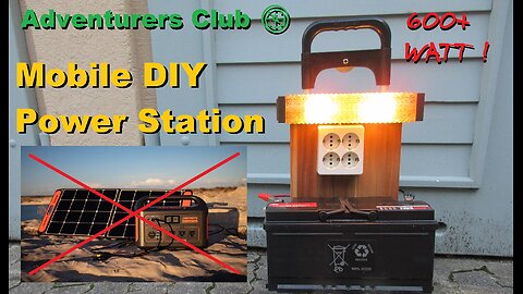 Adventurers Club 🧭 make a Jackery for $50 ( DIY Mobile Emergency Power Station )