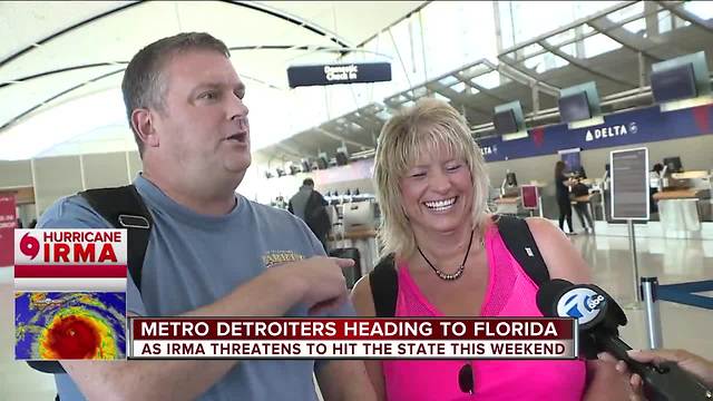 Metro Detroiters heading to Florida as Irma threatens