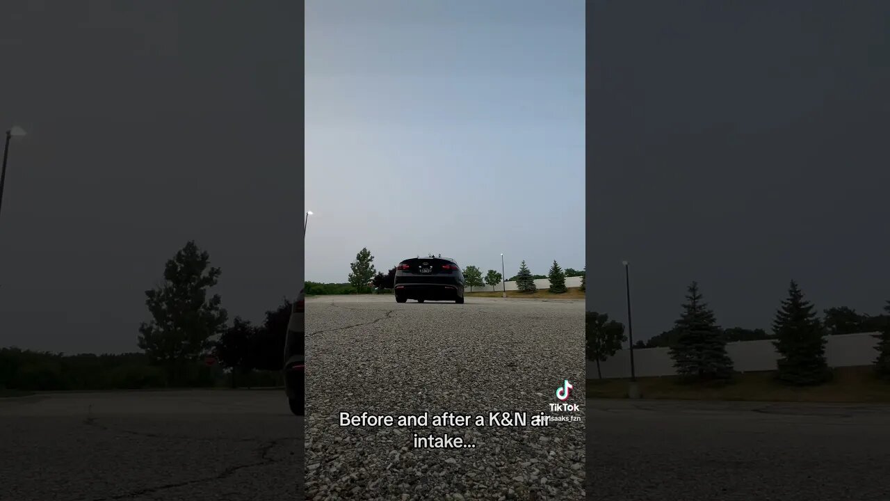 Before and after a K&N air intake…