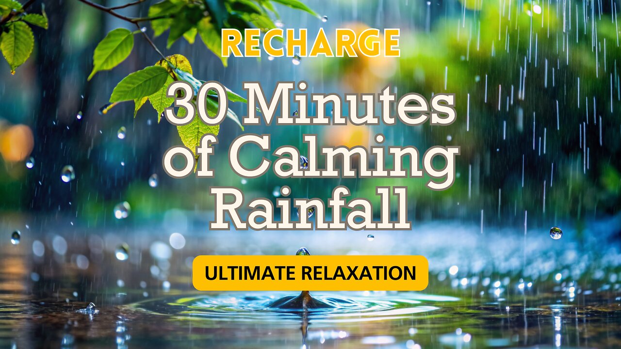 Relaxing Rain Sounds for Sleep, Study, and Relaxation | 30 Minutes of Calming Rainfall