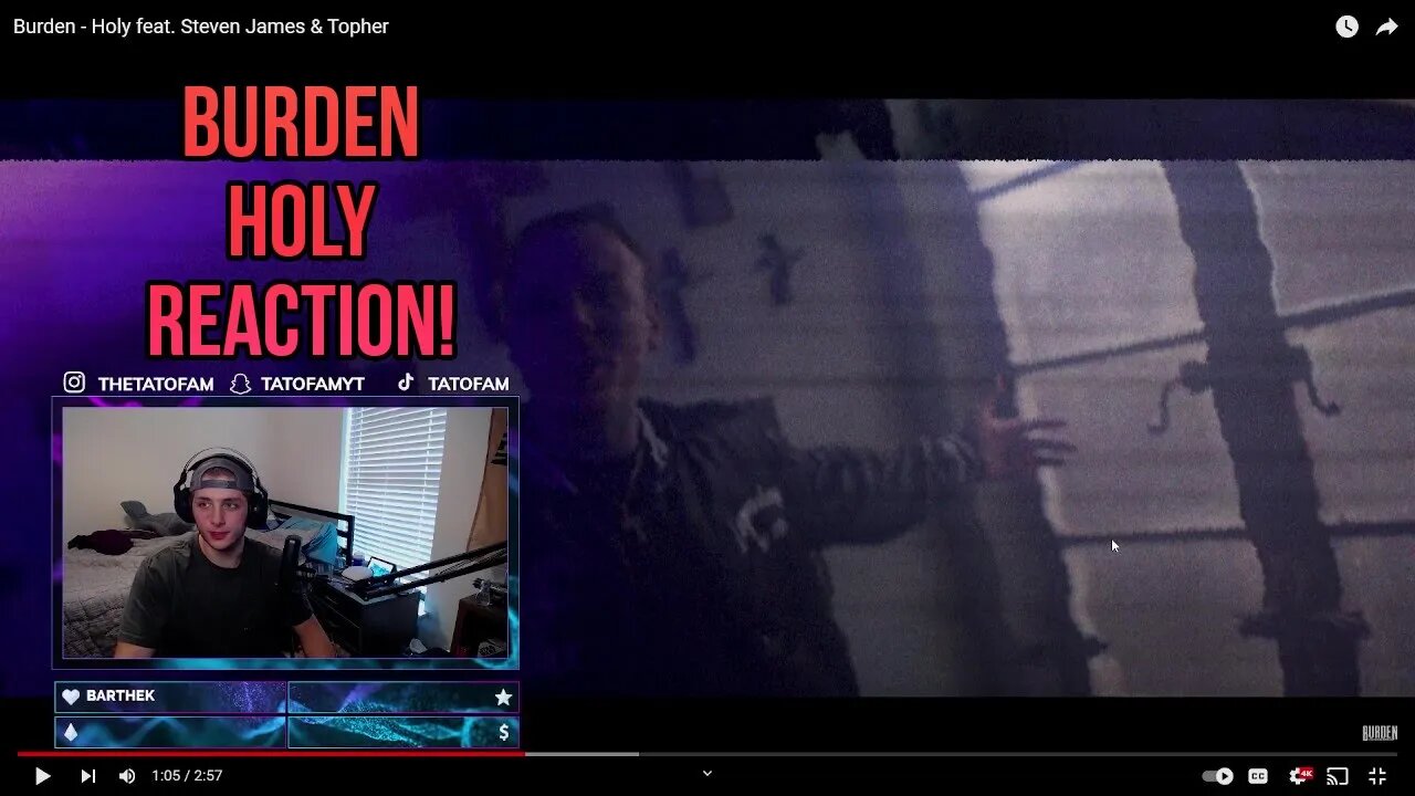 Burden - Holy feat. Steven James & Topher (REACTION)