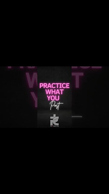 Practice what you post