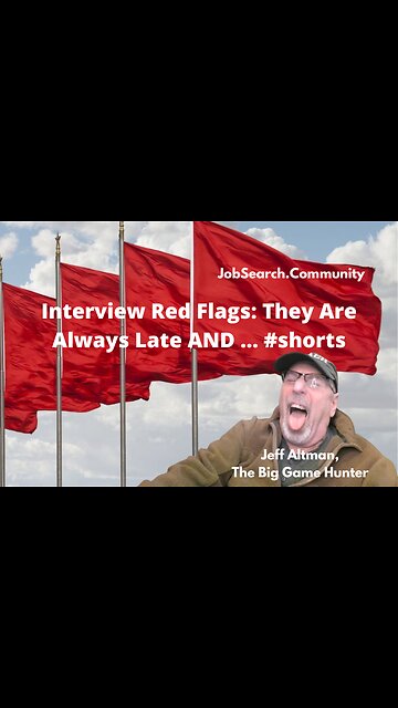 Interview Red Flags: They Are Always Late AND … #shorts #jobsearchtv