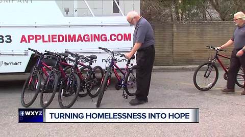 Donation of 10 bicycles will help homeless men and women rebuild their lives