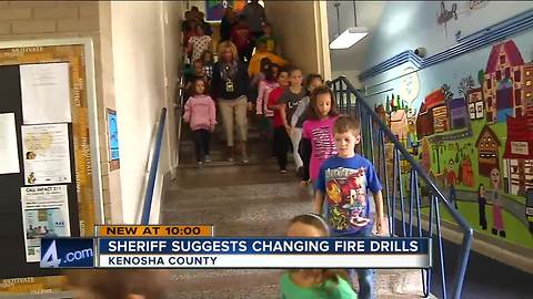 Kenosha Sheriff suggests schools change fire drills to protect students