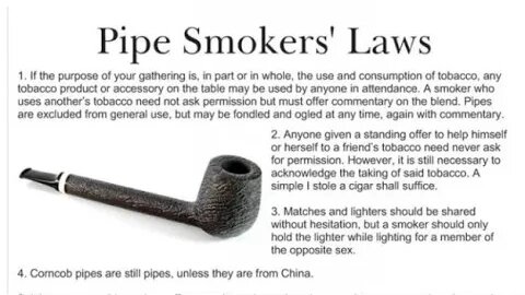 Codger Combo: Skirmish Blend and The Laws Of Pipe Smoking