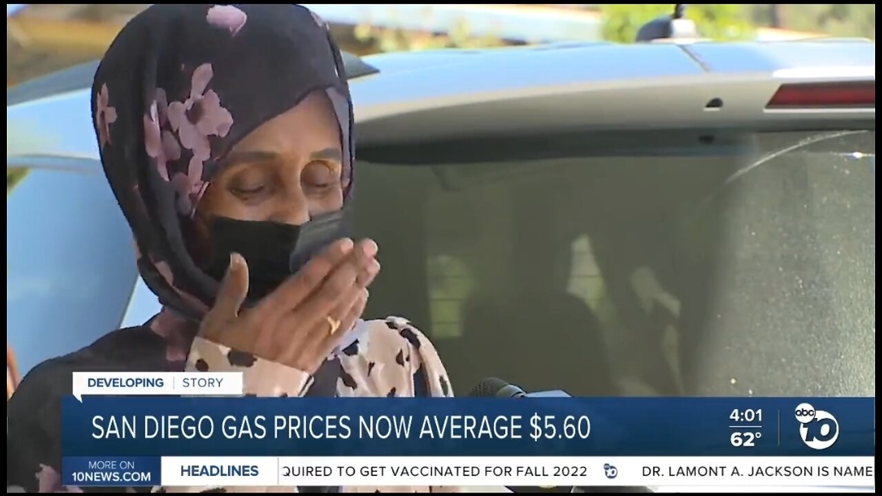 CA Mom of 6 Gets Emotional Over Biden's High Gas Prices