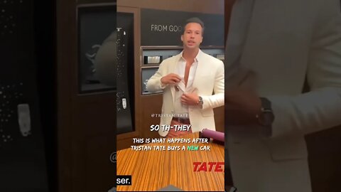 This Is What Happens After Tristan Tate Buys A New Car #Shorts