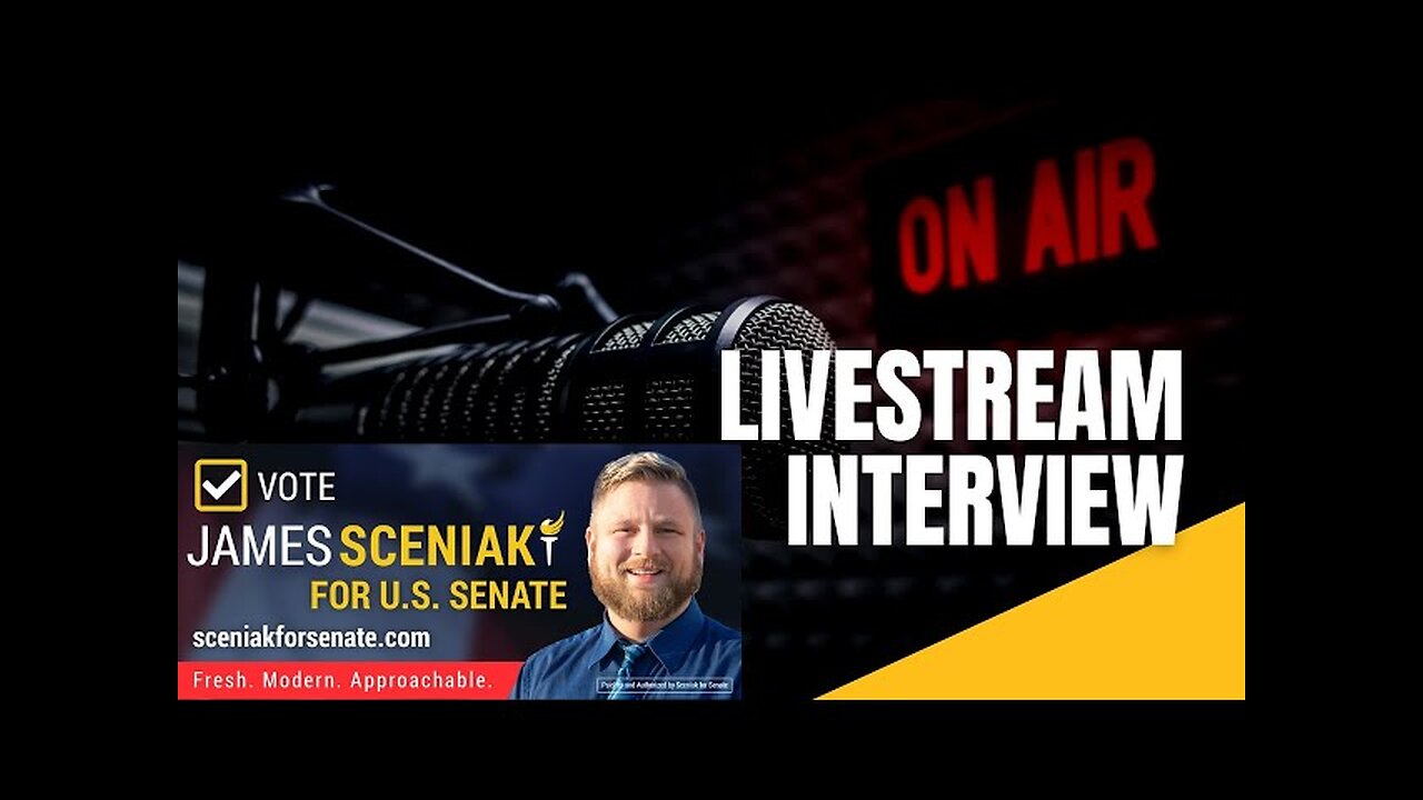 Livestream Interview James Sceniak for U.S. Senate Indiana