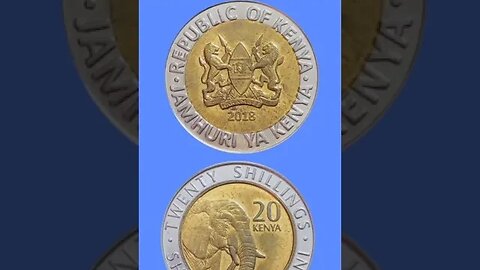 KENYA 20 SHILLINGS 2018.#shorts @COINNOTESZ