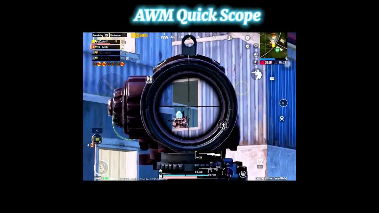 Insane AWM Quick Headshot #bgmi #shorts #youtubeshorts