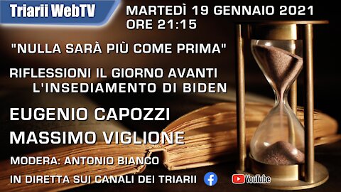 “NULLA SARÀ PIÙ COME PRIMA”, RIFLESSIONI IL GIORNO AVANTI L’INSEDIAMENTO DI BIDEN