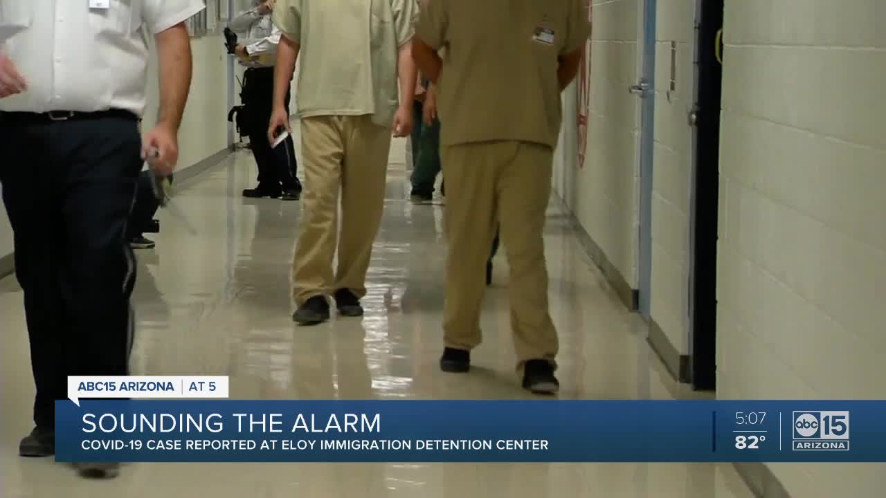 Immigration detention center in Eloy has first positive case