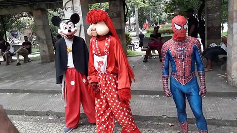 SUPER NINJAS, DANÇANDO FOFÃO, MICKEY MOUSE E HOMEM-ARANHA NA CARRETA DA ALEGRIA TRIPLO X, LIKE 222