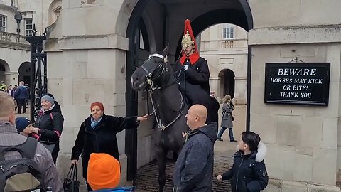 (GET OFF) SHE PULLS ON THE REINS #thekingsguard