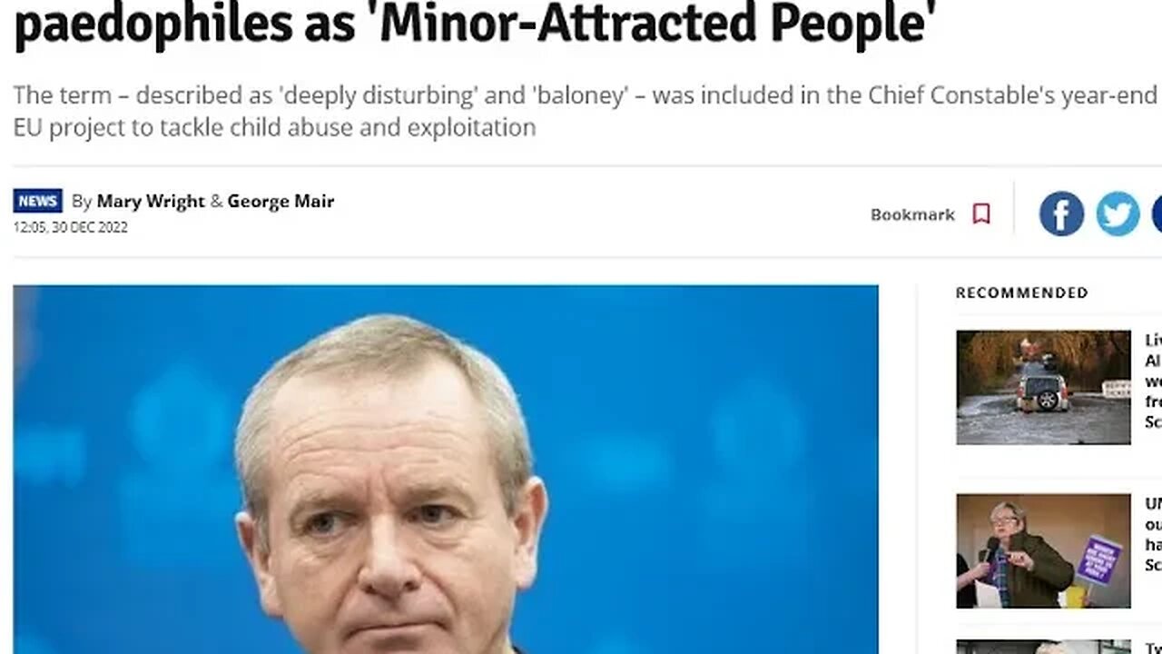 Pedophile Normalization: Scotland Police and EU Calling Pedophiles Minor "Attracted People"