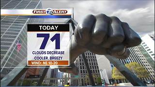 Cool & breezy today