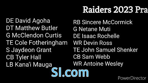 Raiders 2023 Practice Squad