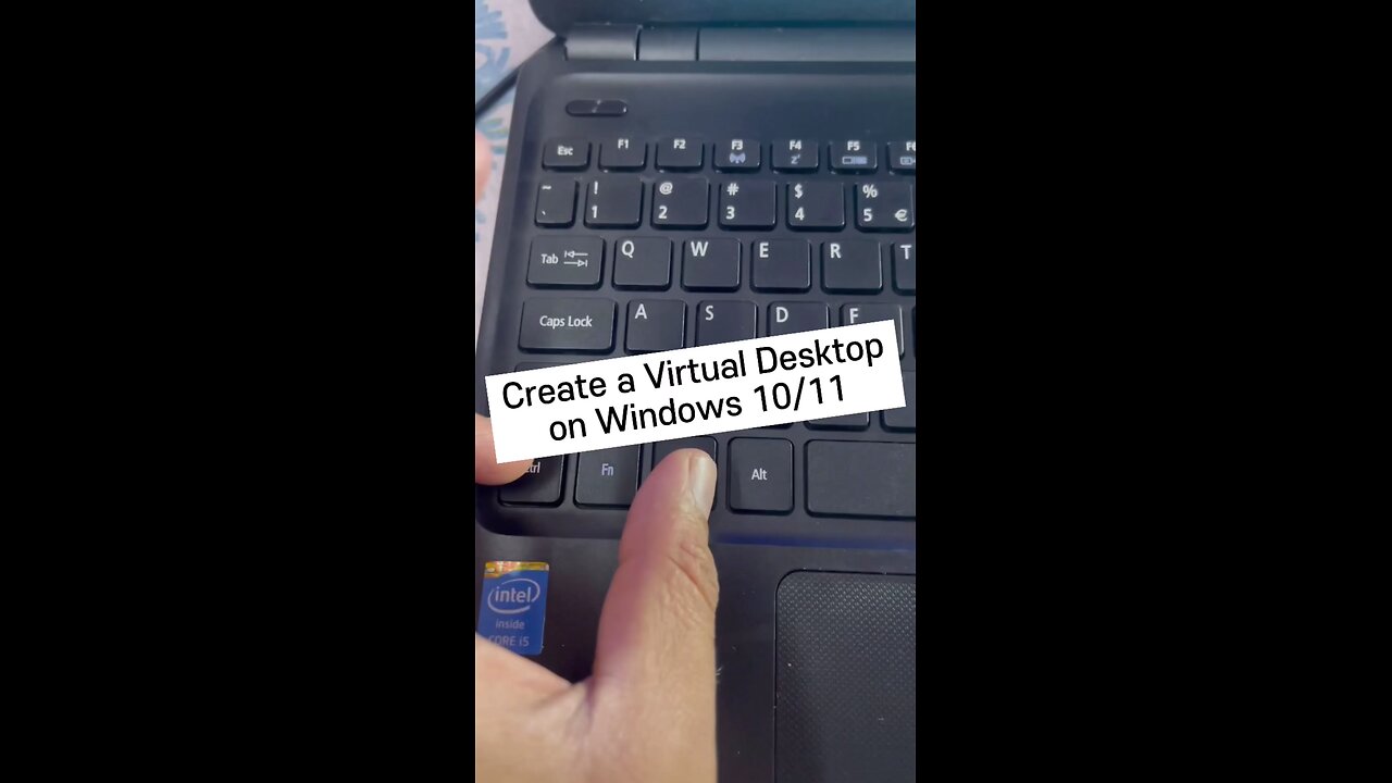 How to create virtual desktop in windows #viral #tech #computer