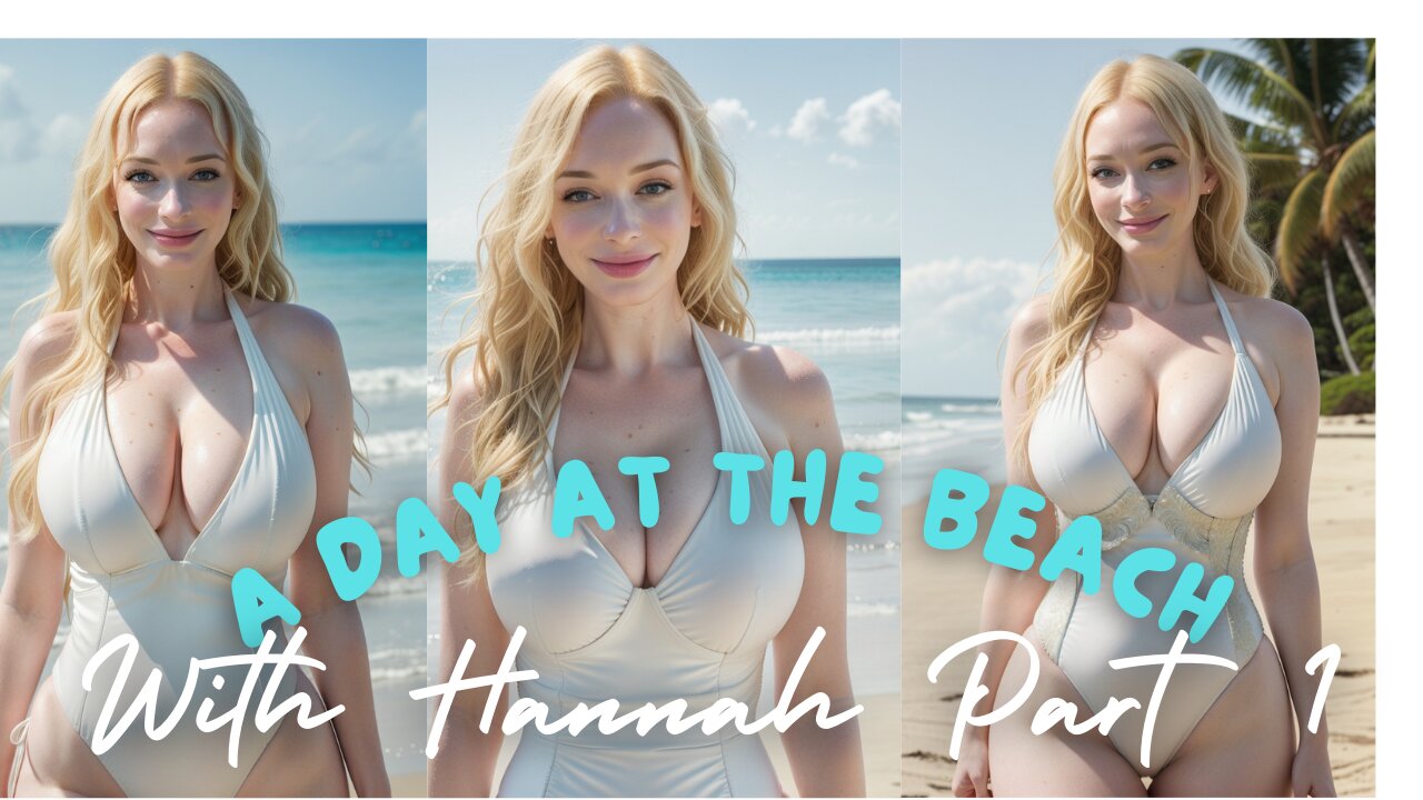 Beachside Seduction: Hannah's Allure Shines in a Collection of Sexy Swimsuits Part 1