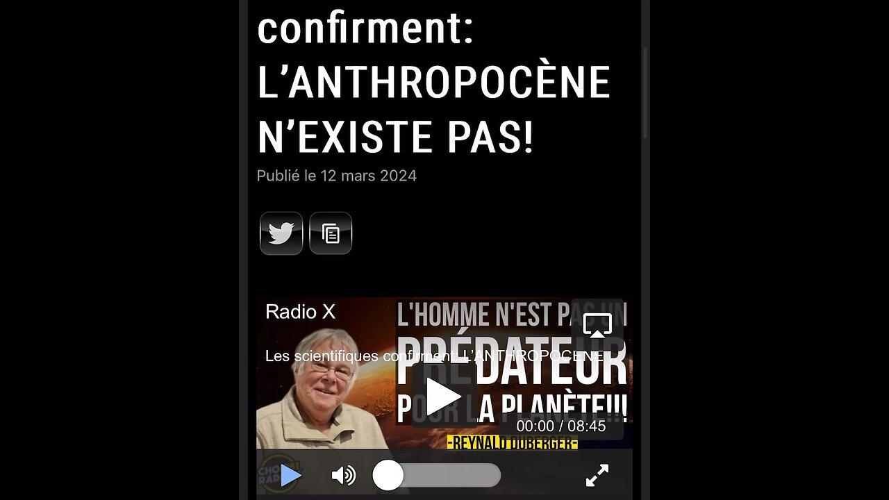 L’antropocène n’existe pas !