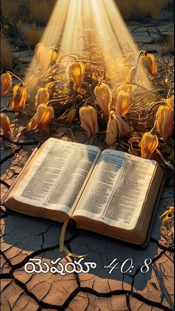 యెషయా 40:8 - గడ్డి ఎండిపోతుంది మరియు పువ్వులు చనిపోతాయి, కానీ మన దేవుని వాక్యం శాశ్వతంగా నిలిచి...