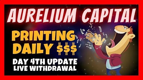 Aurelium Capital Limited Update 🎯 3.33% - 300% 📈 Day 4th Withdrawal 🔥 Is It Paying❓