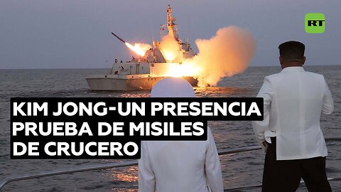 Kim Jong-un supervisa el ensayo de lanzamiento de un misil de crucero