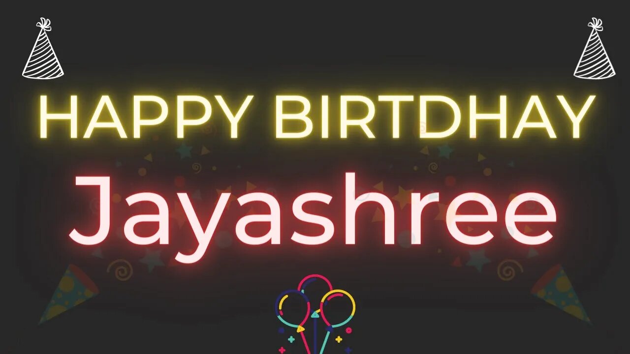 Happy Birthday to Jayashree - Birthday Wish From Birthday Bash