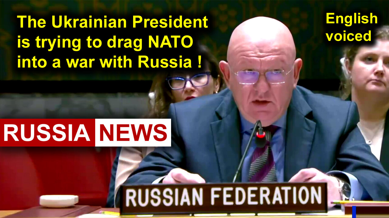 The Ukrainian President is trying to drag NATO into a war with Russia! Nebenzya