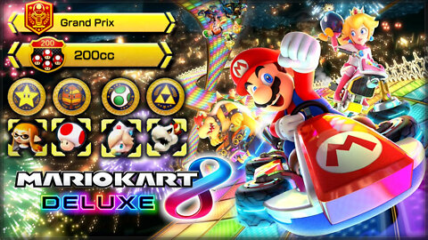 Mario Kart 8 Deluxe [NS] - All Cups 200cc / Gold Trophy / 3 Stars (Gold Mario Unlock) (Part.2)
