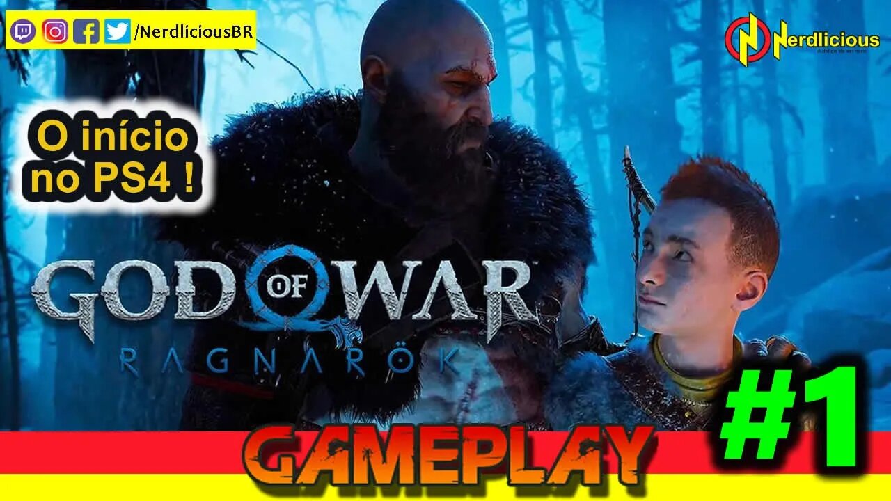 🎮 GAMEPLAY! O começo de GOD OF WAR RAGNAROK no PS4. Confira a nossa Gameplay!