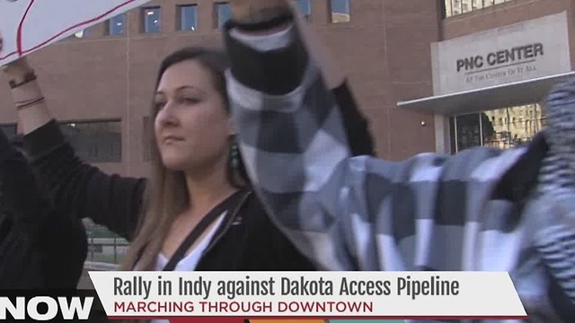 Rally in Indianapolis against the Dakota Access Pipeline