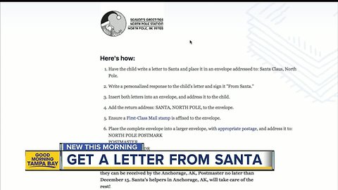 How your child can get a letter from Santa himself