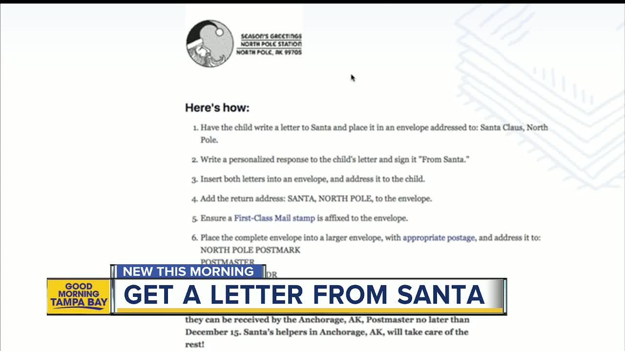 How your child can get a letter from Santa himself