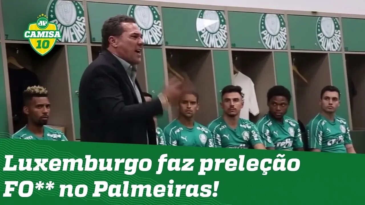 Recado ao Flamengo? OLHA o que Luxemburgo falou na 1ª preleção no Palmeiras!