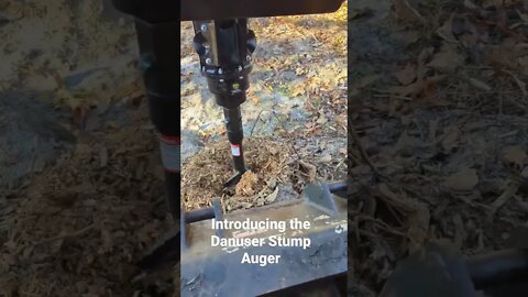 Danuser Stump Auger drilling out a stump