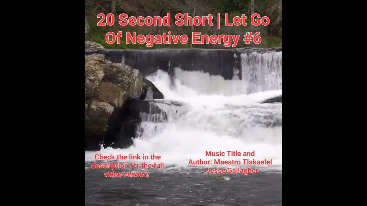 20 Second Short Of Let Go Of Negative Energy | #meditation #shorts #shortsvideo #waterfall #6