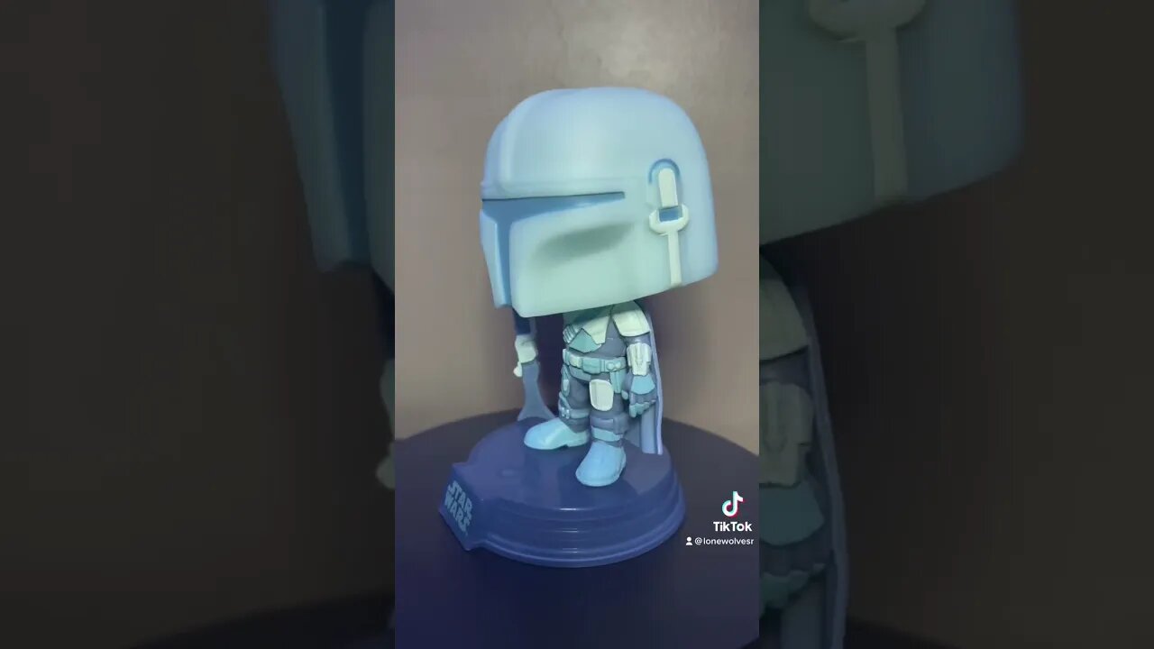 Funko Pop Star Wars N* 345 ⚡️ The Mandalorian Glows In The Dark Special Edition